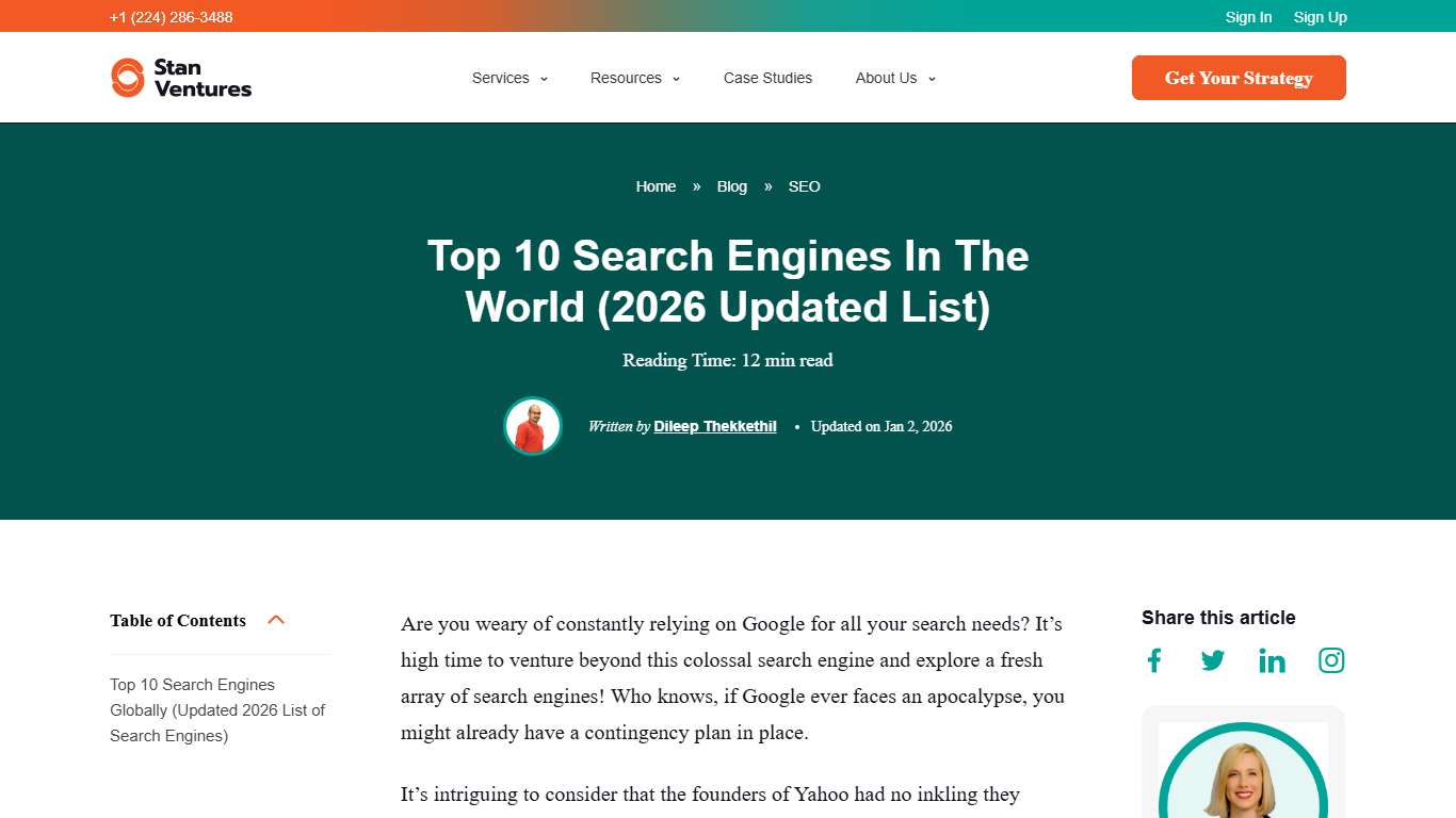 Top 10 Search Engines In The World (2026 Updated List)